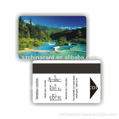 China Factory! Best selling printing plastic credit card size magnetic hotel door lock card